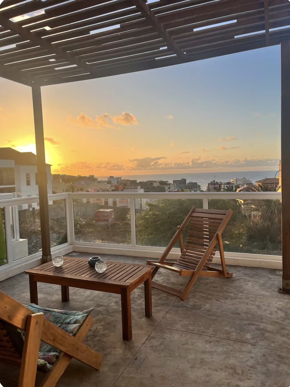 Terrasse coucher de soleil